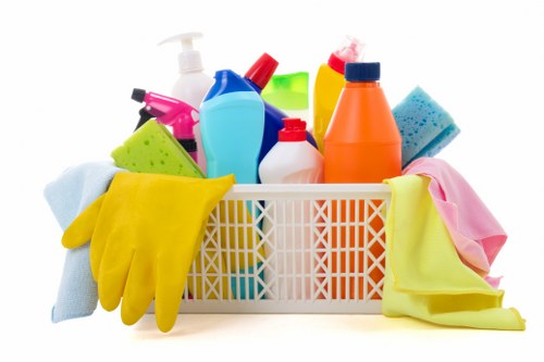 Professional cleaners maintaining meeting rooms in SE23