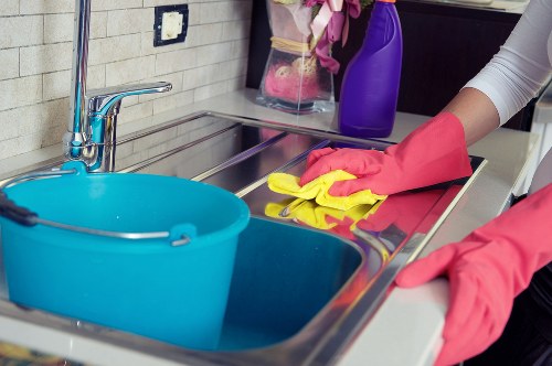 Cleaning team preparing a deep clean for a flat in SE23